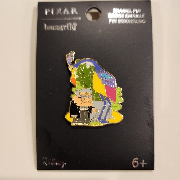 Loungefly Disney Pixar UP Carl and Kevin Jungle Enamel Pin NEW - Picture 4 of 12